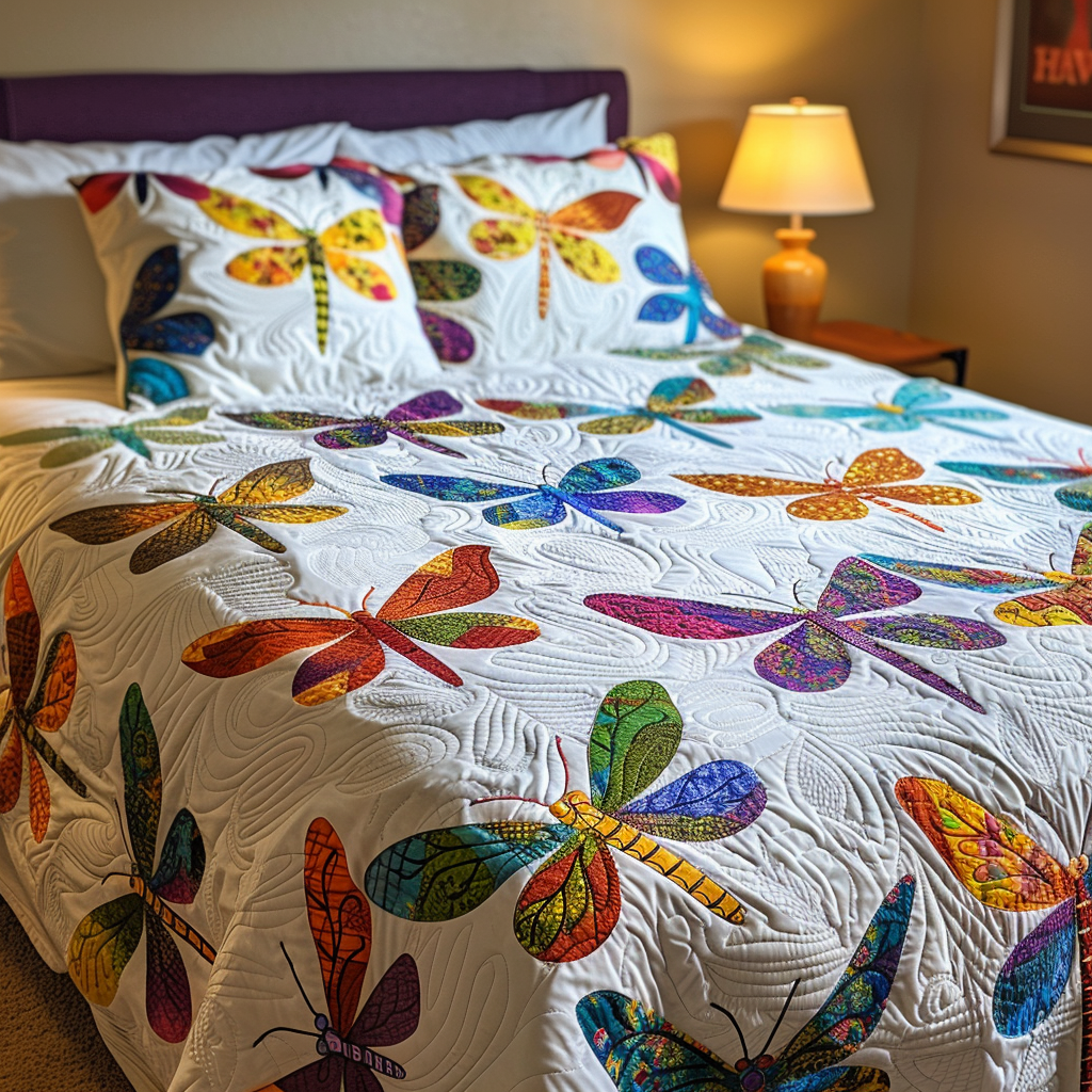 Dragonfly TAI040624040 Quilt Bedding Set