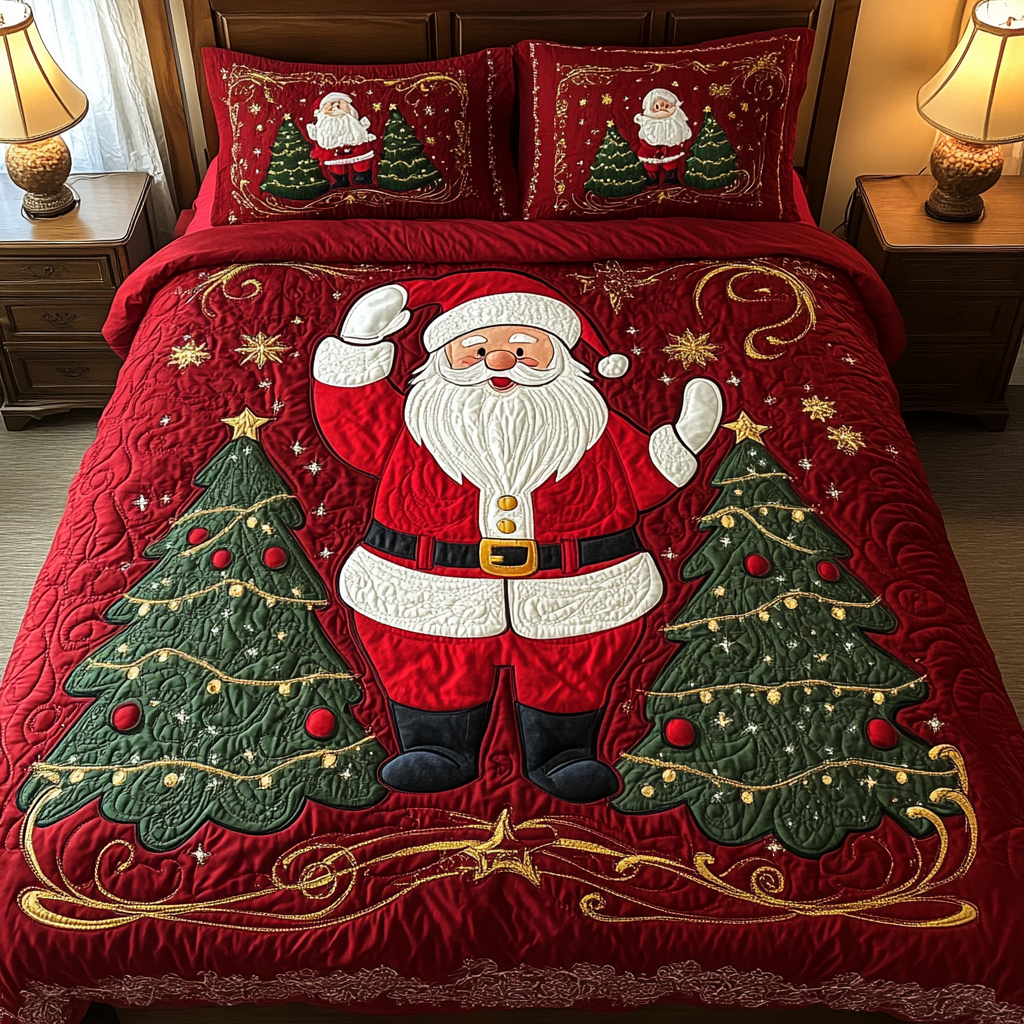 Christmas Santa TAI141124079 Quilt Bedding Set