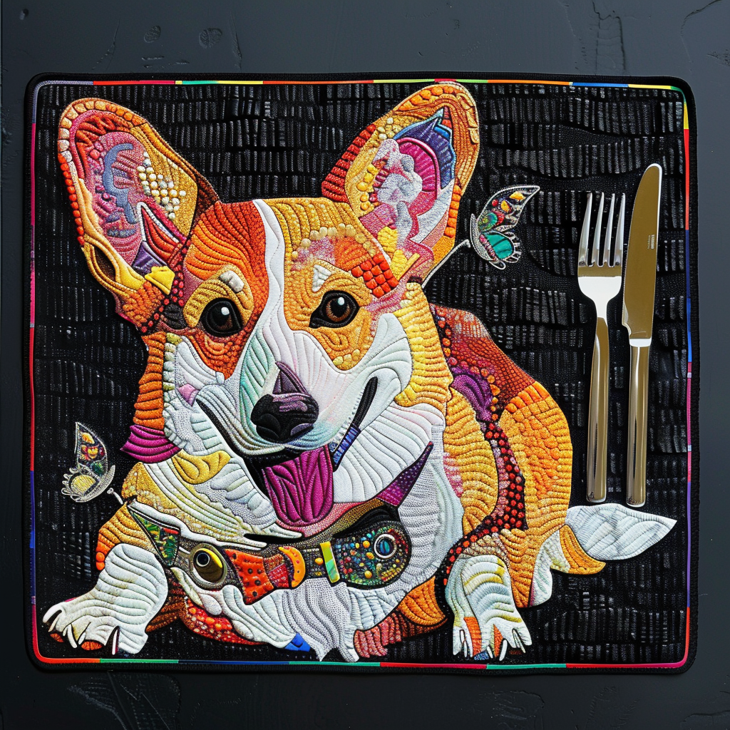 Corgi TAI21052414 Quilted Placemats