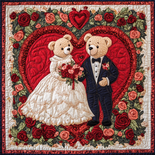 Bear Couple DAI241224308 Quilt Blanket