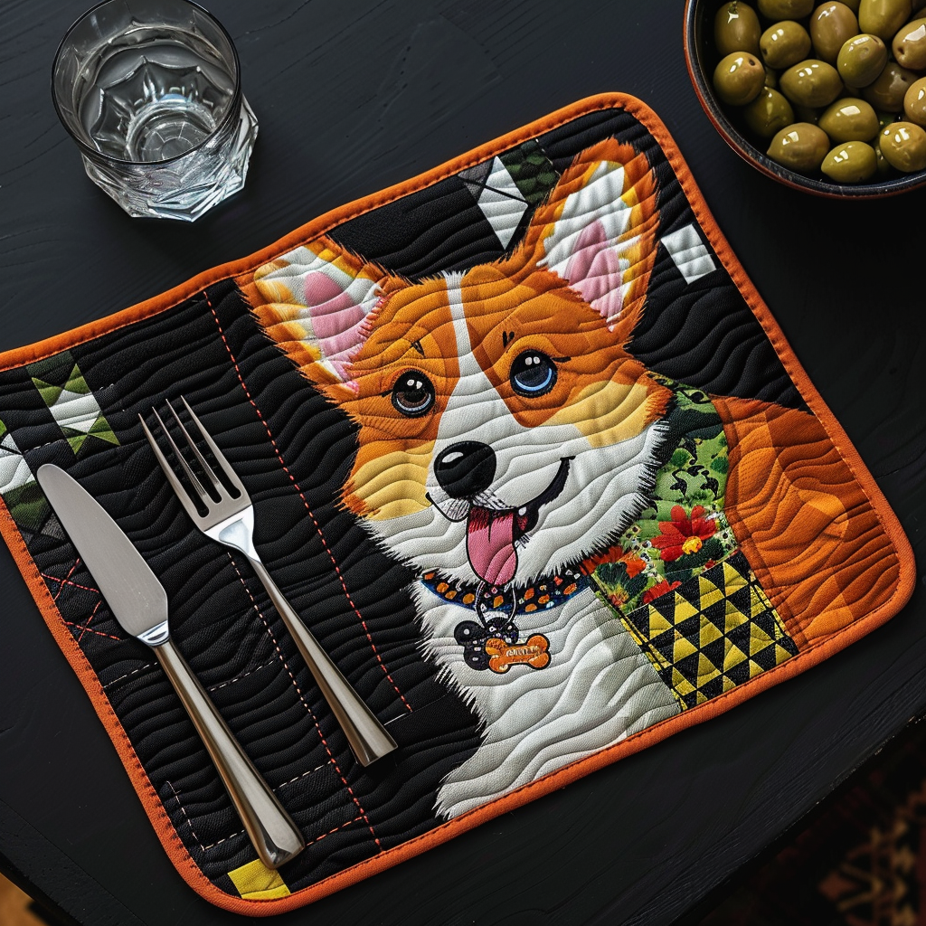 Corgi TAI21052409 Quilted Placemats