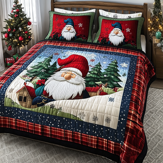 Christmas Gnome TAI181024325 Quilt Bedding Set