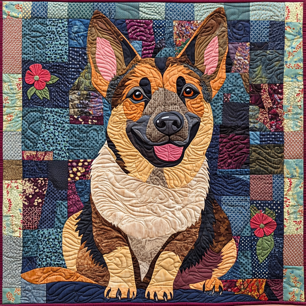 German Shepherd TAI121024111 Quilt Blanket