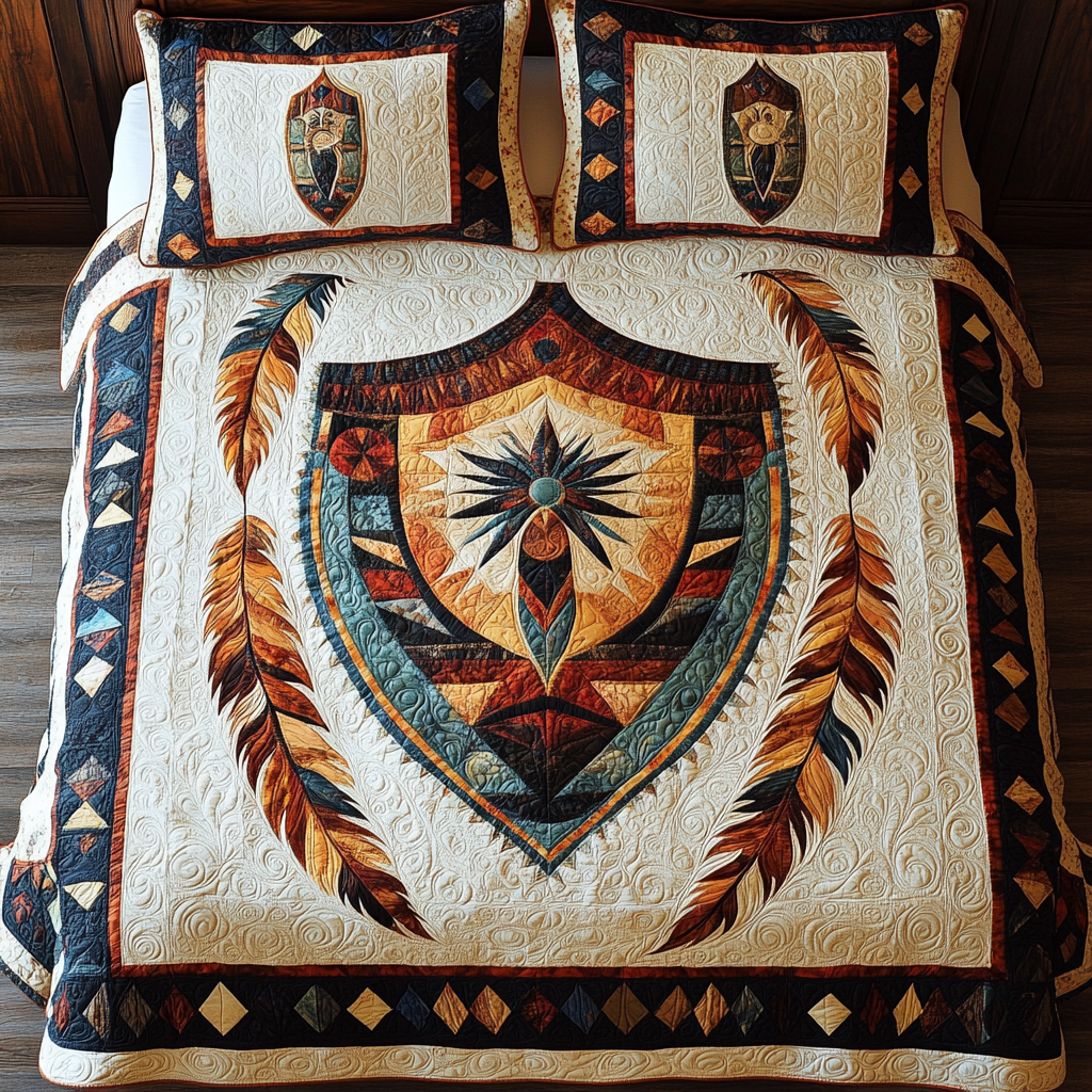 Native American Shield DAI171224175 Quilt Bedding Set