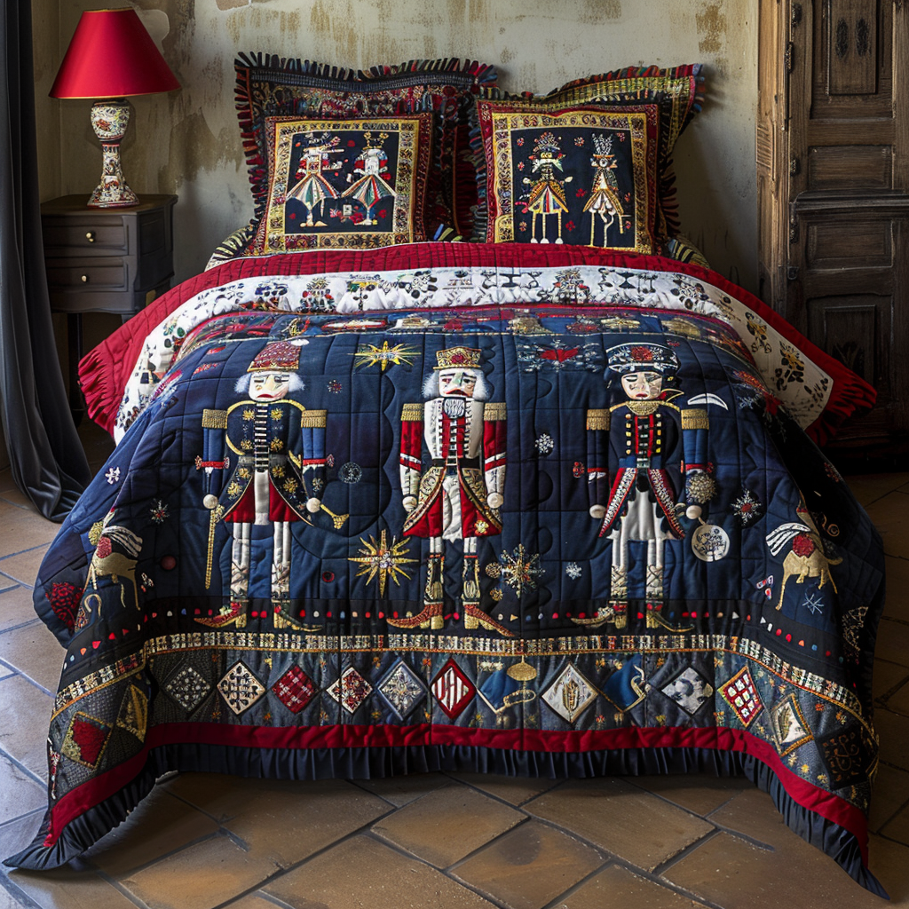 Christmas Nutcracker TAI170724103 Quilt Bedding Set