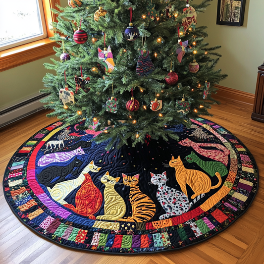 Cat TAI021024105 Quilted Tree Skirt