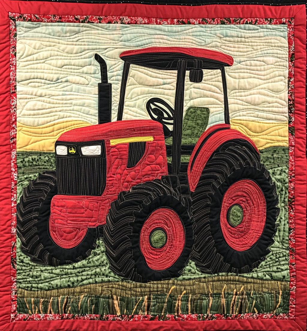 Red Tractor DAI221024192 Quilt Blanket