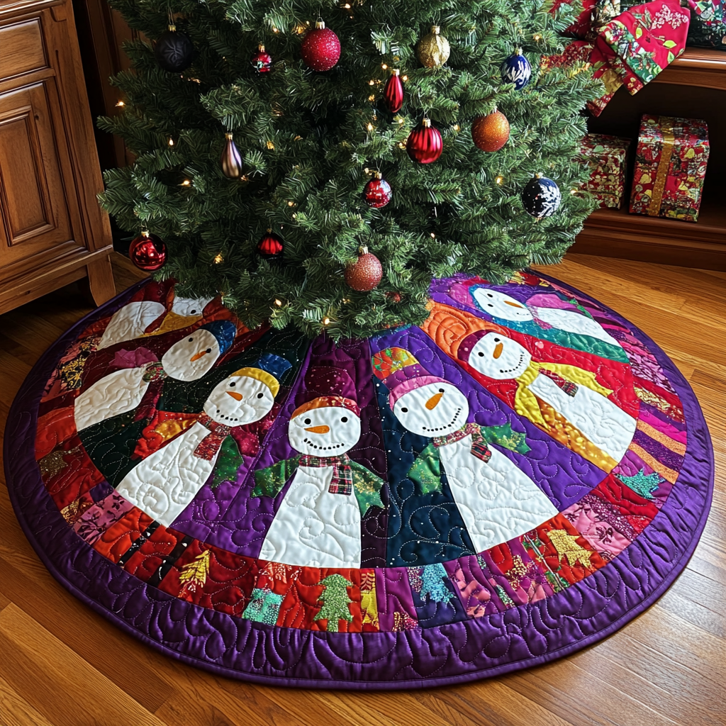 Snowman DAI230924043 Quilted Tree Skirt