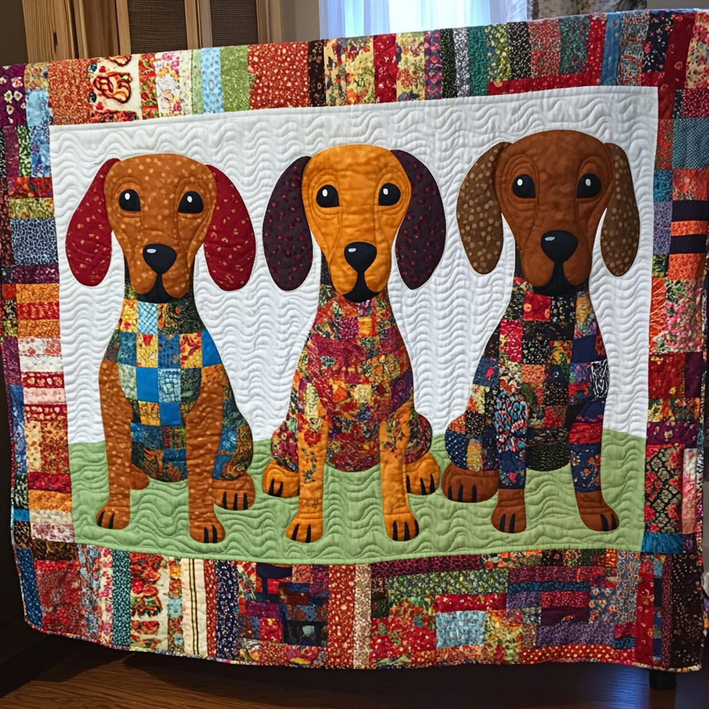 Dachshund DAI190824079 Quilt Blanket