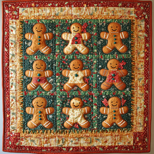 Gingerbread Men DAI190824151 Quilt Blanket