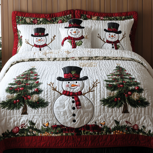 Christmas Snowman TAI201124043 Quilt Bedding Set