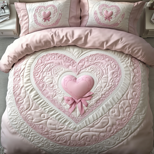 Heart TAI101224293 Quilt Bedding Set