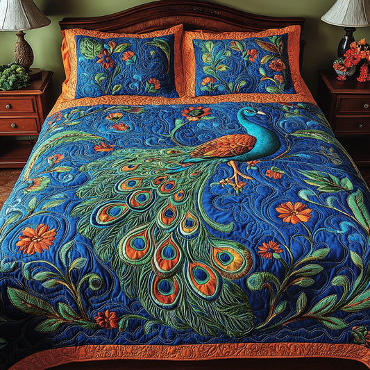 Peacock DAI040225278 Quilt Bedding Set