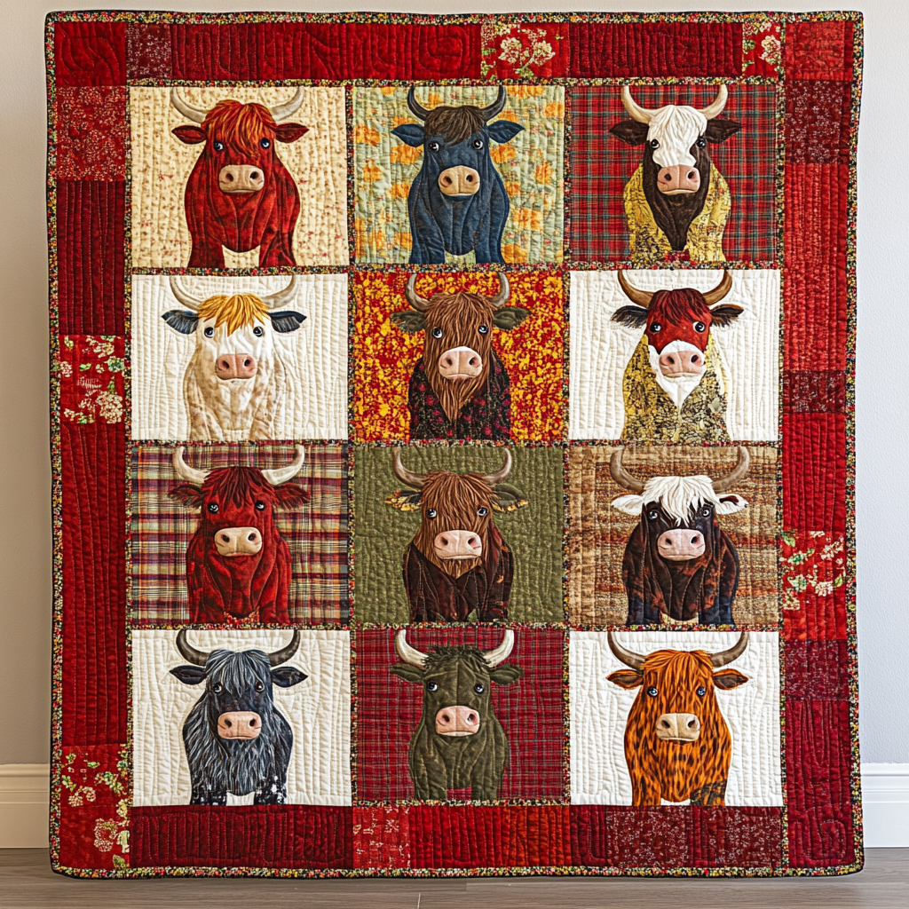 Highland Cow DAI281124040 Quilt Blanket