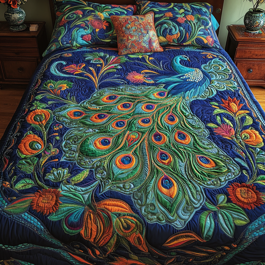 Peacock DAI040225275 Quilt Bedding Set