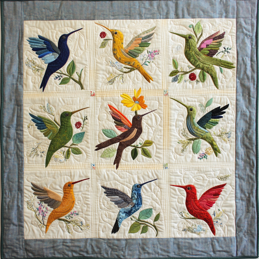 Hummingbird DAI070824104 Quilt Blanket