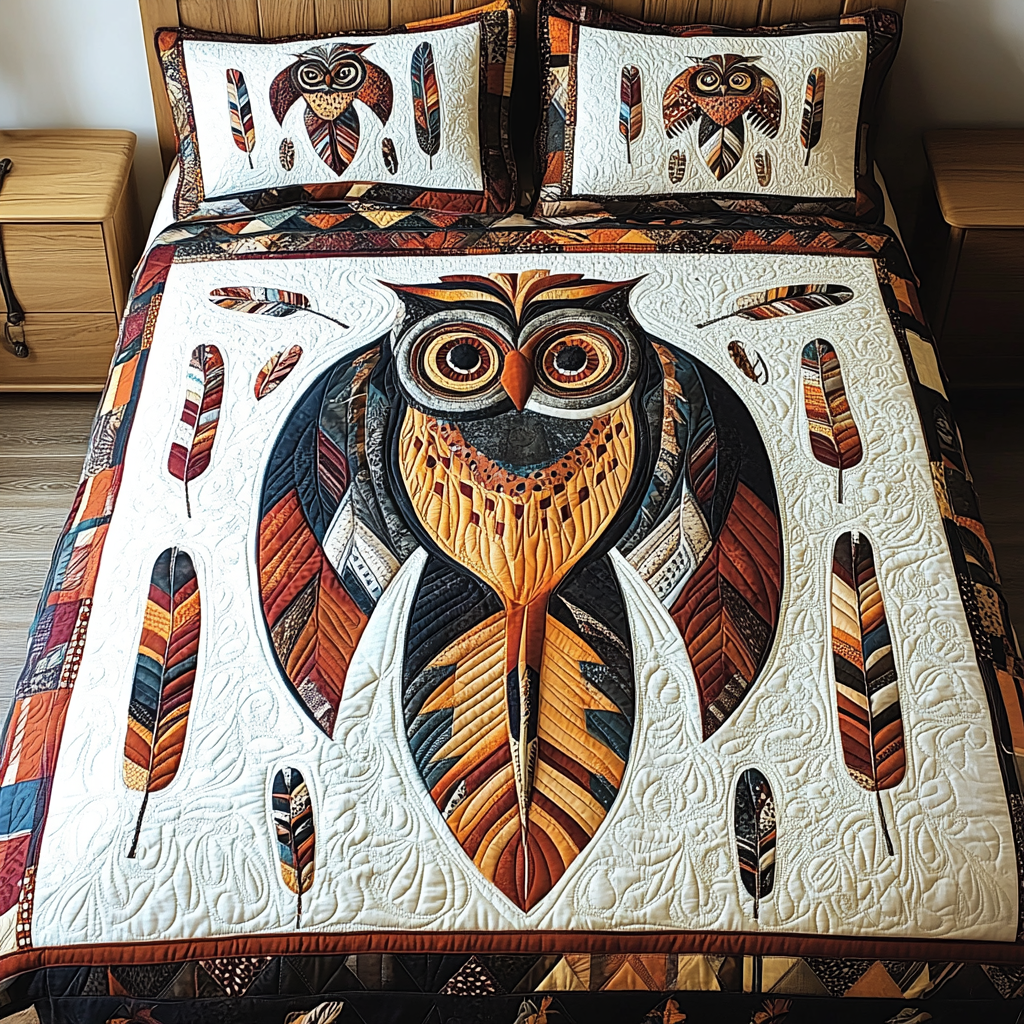 Native American Owl DAI171224207 Quilt Bedding Set