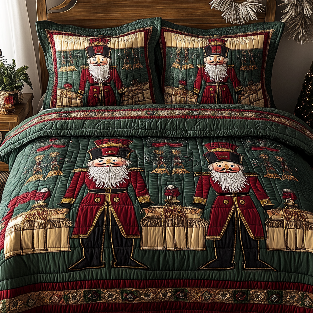 Christmas Nutcracker TAI201124069 Quilt Bedding Set