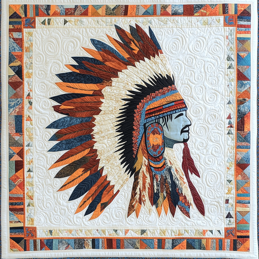 Native American War Bonnet DAI090924094 Quilt Blanket