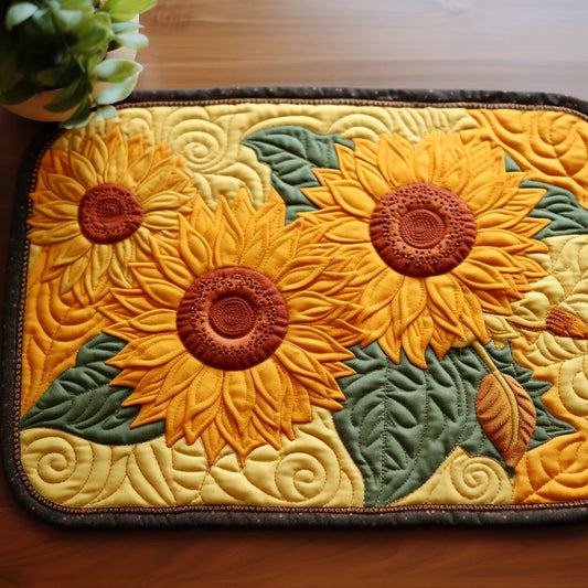 Sunflower TAI30112338 Quilted Placemats