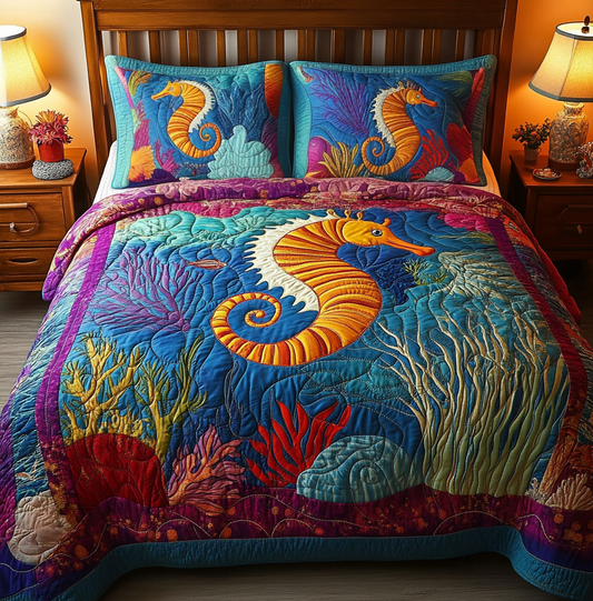 Seahorse DAI110225227 Quilt Bedding Set