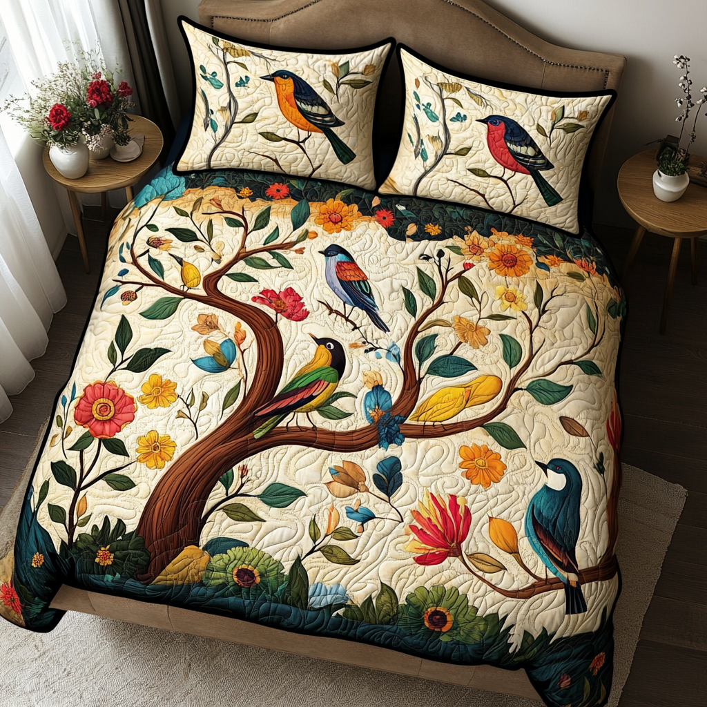 Bird Garden DAI040225293 Quilt Bedding Set