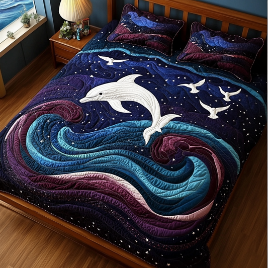 Dolphin DAI101224044 Quilt Bedding Set