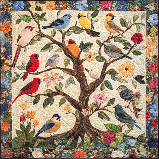 Bird Garden DAI040225156 Quilt Blanket