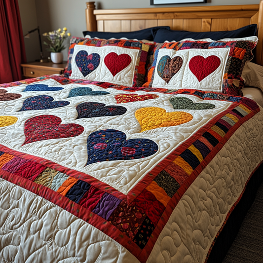 Heart DAI280824101 Quilt Bedding Set