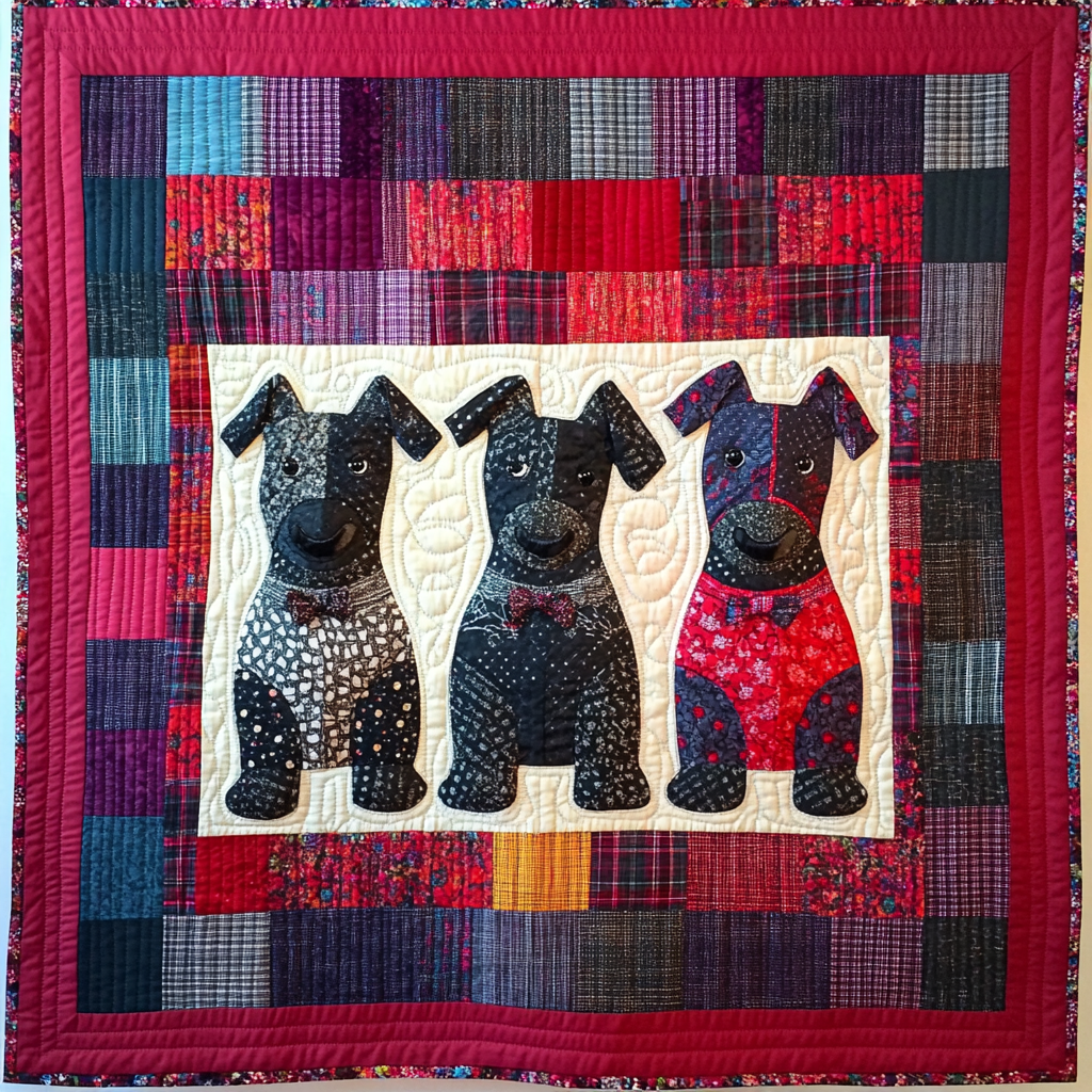 Scottie Dog DAI190824224 Quilted Placemats