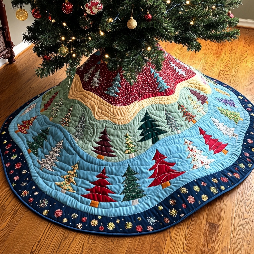 Christmas Tree DAI230924046 Quilted Tree Skirt