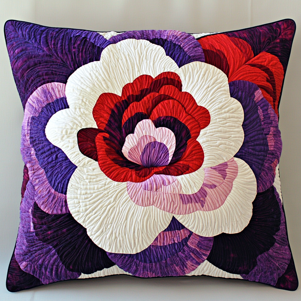 Blooming Flower TAI181024477 Quilted Pillow Case