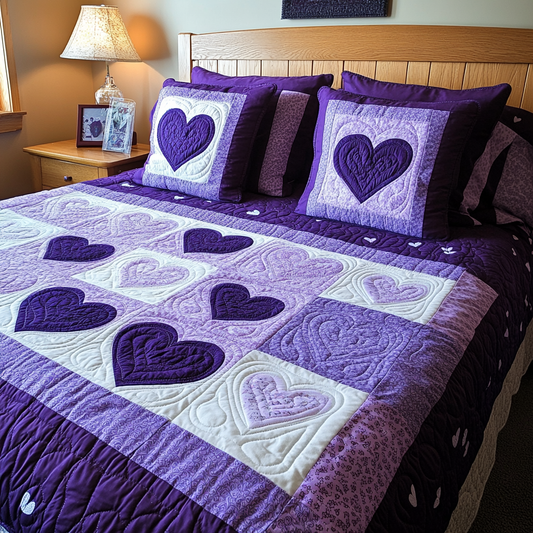 Heart DAI280824030 Quilt Bedding Set