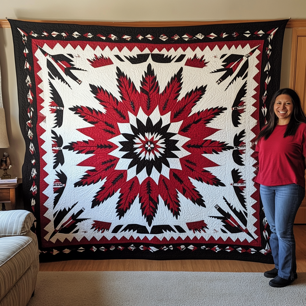 Native American TAI091024156 Quilt Blanket