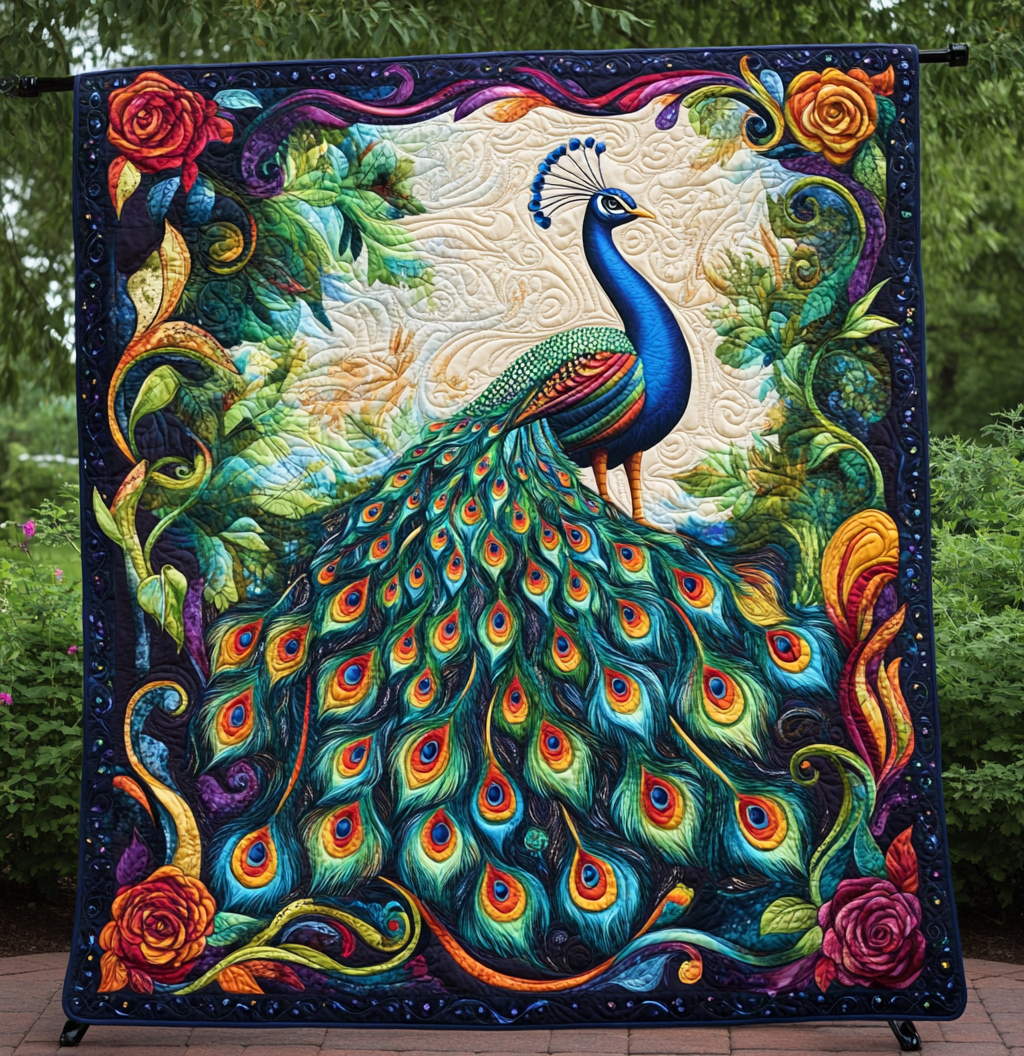 Peacock DAI190225015 Quilt Blanket – Alpha Quilt