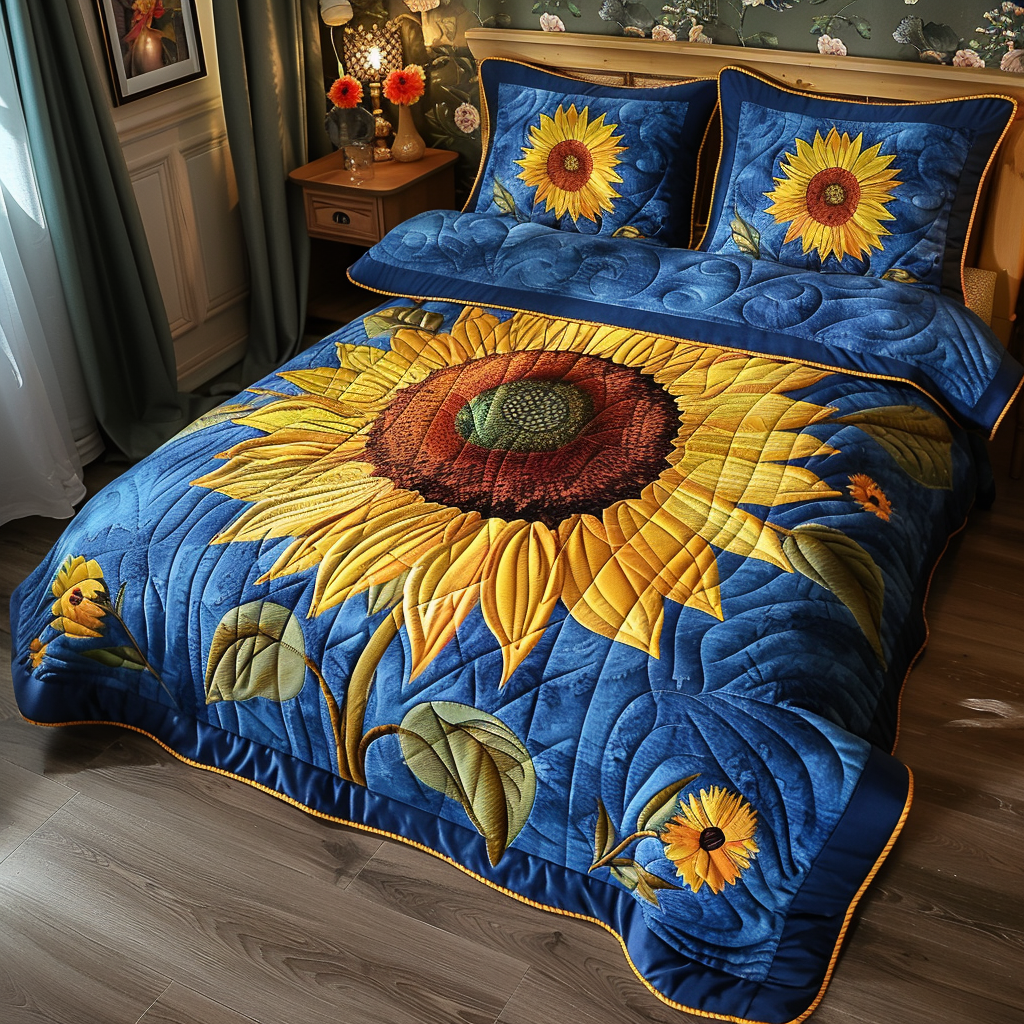 Sunflower TAI170724083 Quilt Bedding Set