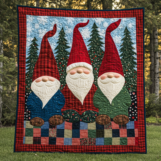 Christmas Gnome TAI151024389 Quilt Blanket