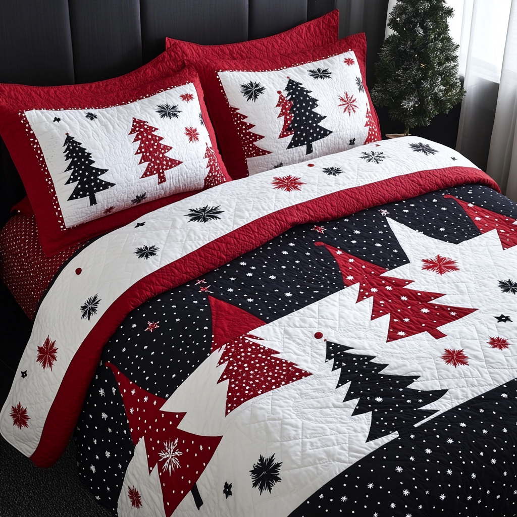 Christmas Tree TAI201124005 Quilt Bedding Set