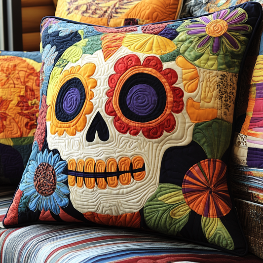 Sugar Skull TAI181024463 Quilted Pillow Case