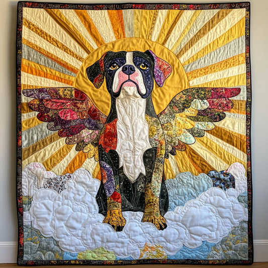 Boxer Angel DAI150125049 Quilt Blanket