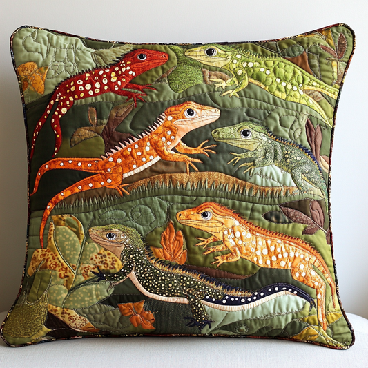 Lizard DAI190225221 Quilted Pillow Case