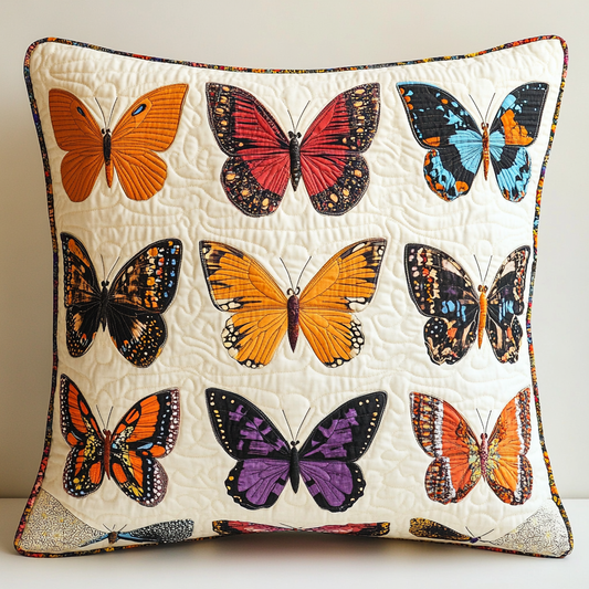 Butterfly TAI130824161 Quilted Pillow Case