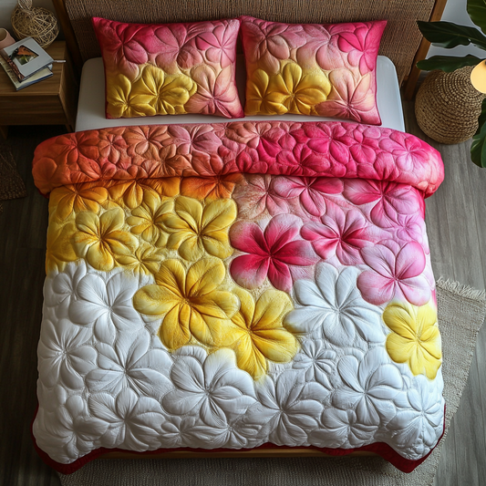 Plumeria Flower DAI040225261 Quilt Bedding Set