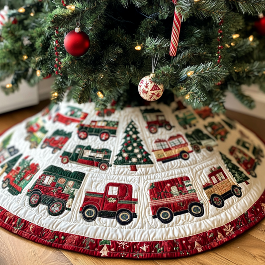 Christmas Truck DAI040924108 Quilted Tree Skirt