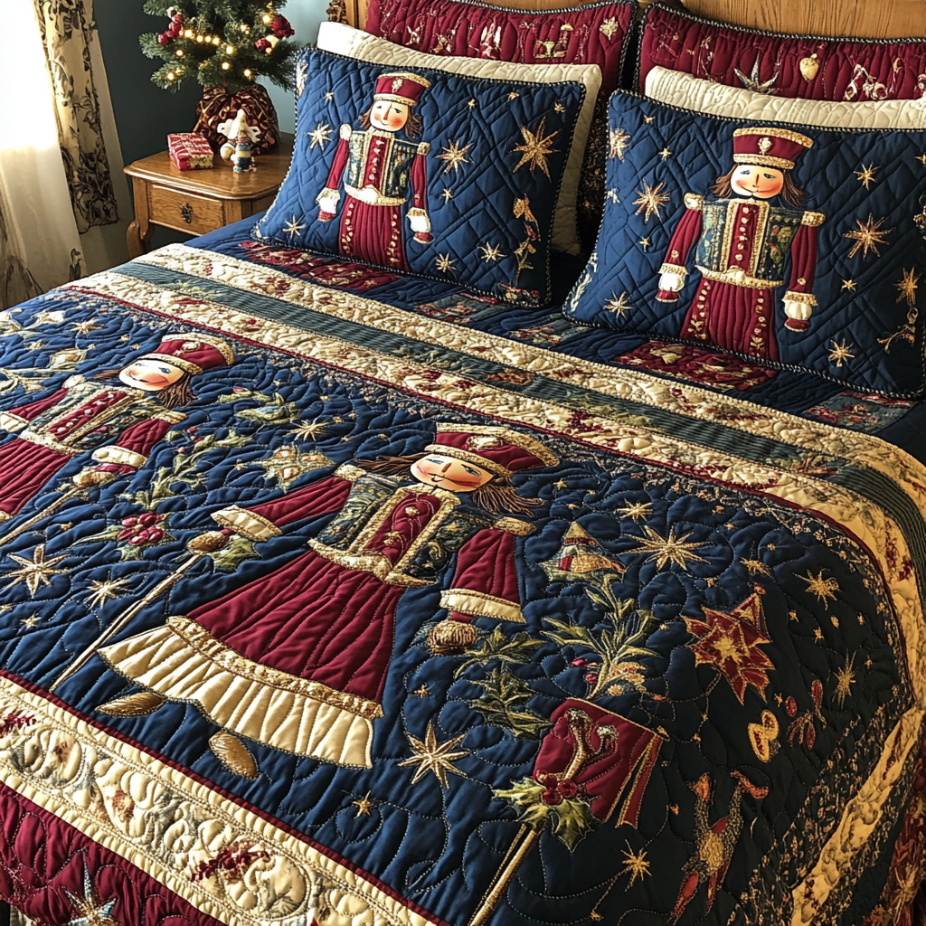 Nutcracker DAI190824245 Quilt Bedding Set