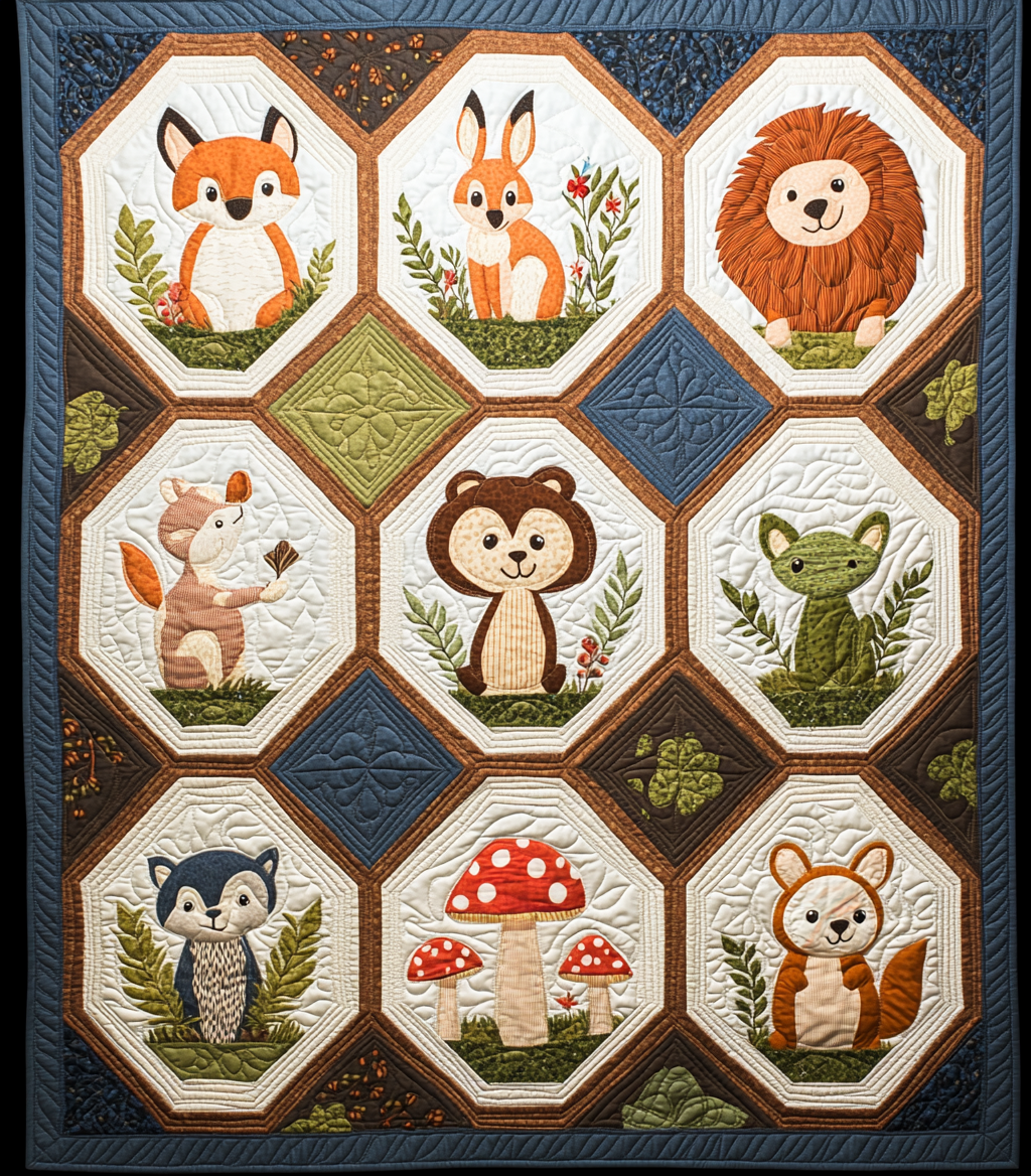 Woodland Whimsy DAI221024017 Quilt Blanket