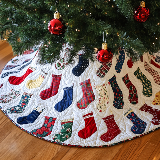 Christmas Stocking DAI040924083 Quilted Tree Skirt