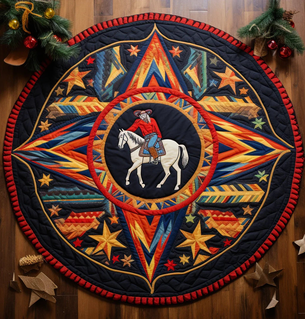 Cowboy TAI221223045 Quilted Round Mat