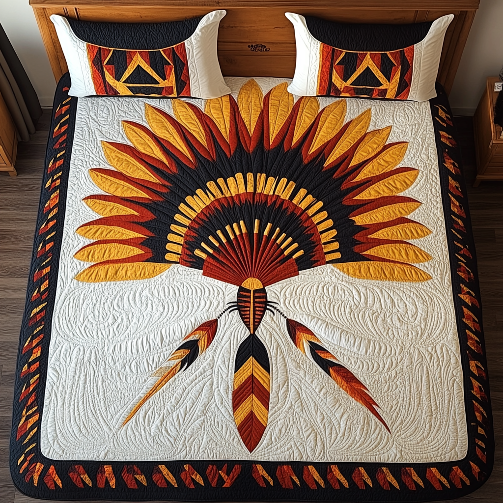 Native American Feather Fan DAI171224181 Quilt Bedding Set