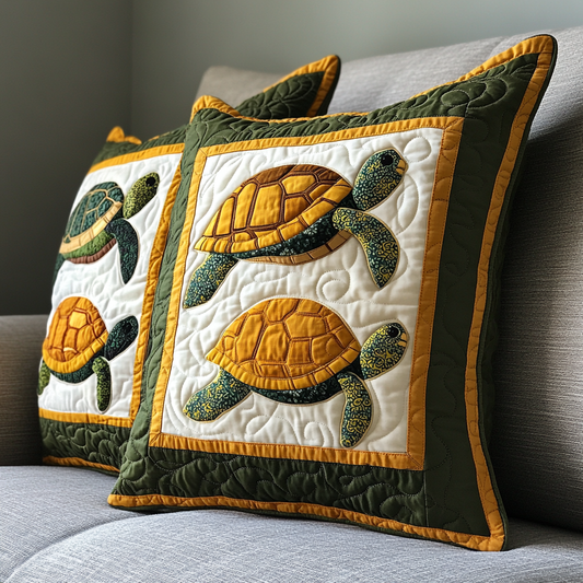 Turtle DAI230924116 Quilted Pillow Case